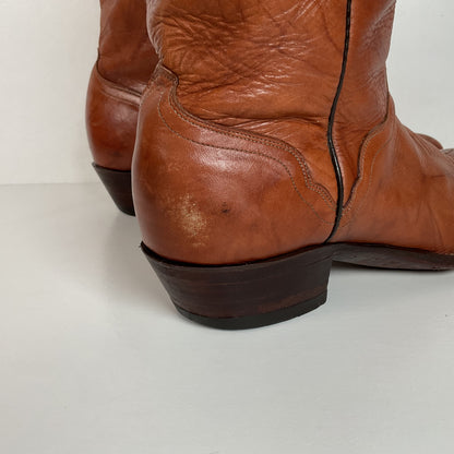 Vintage El Dorado Cowboy Boots | Chocolate Cow | Men’s 11.5 D