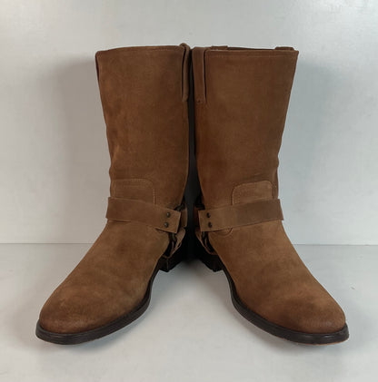 Frye Men’s Suede Engineer Harness Boots 10 D Brown