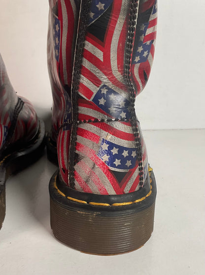 Vintage Dr. Marten 20-Eyelet American Flag Boots UK 6 | US Women’s 8