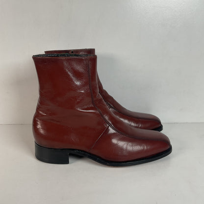 Vintage Florsheim Imperial Zipper Boots 10 D Chelsea Style