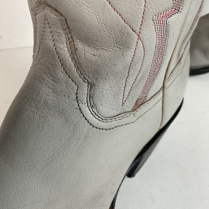 Vintage Panhandle Slim Taupe Cowgirl Boots 7 B Hand Crafted