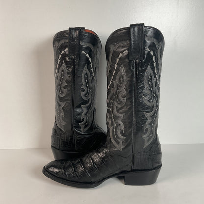 Dan Post Caiman Crocodile Cowboy Boots | Exotic | Blac | Men’s 7.5 D
