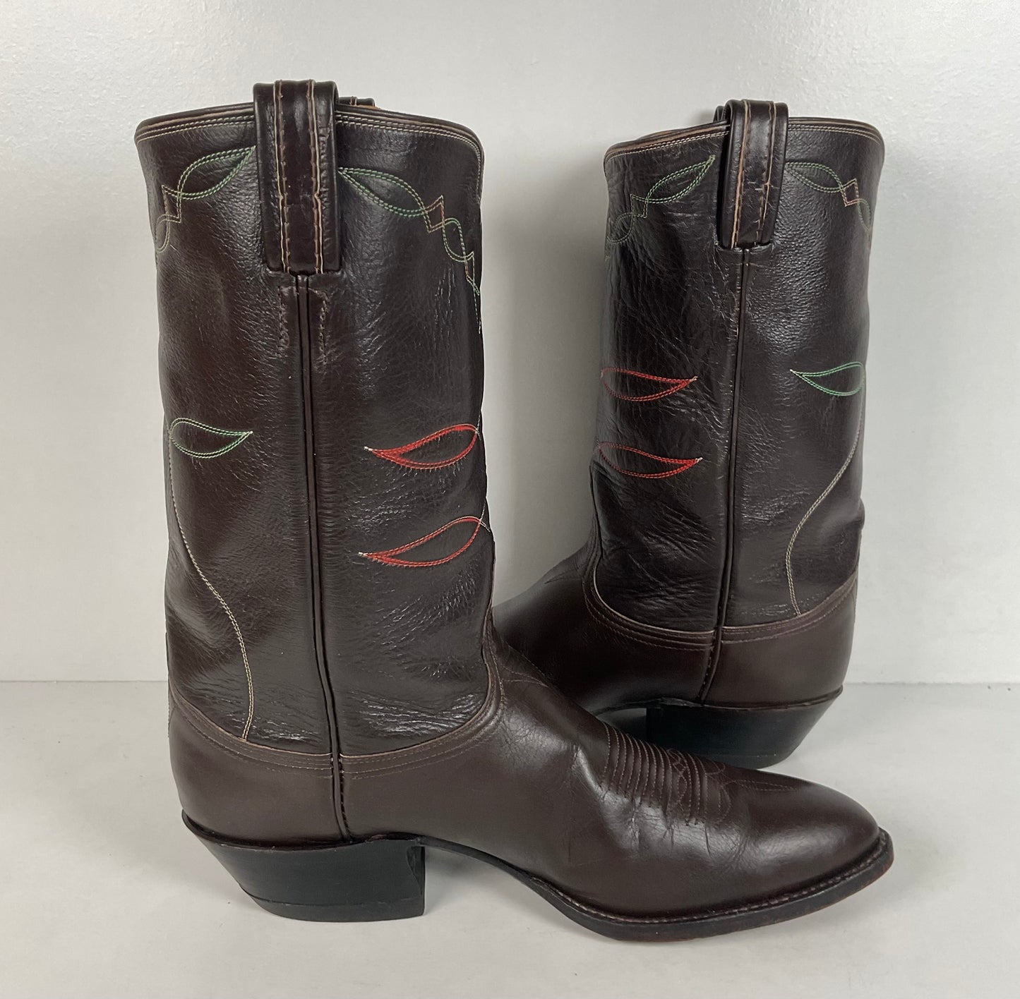 Vintage Tony Lama Buffalo Calf Cowboy Boots | 1960s-1970s | Narrow | Men’s 11 B