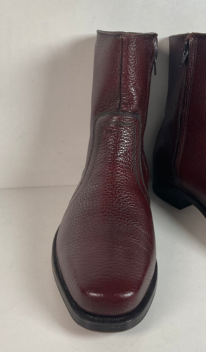 Vintage Florsheim Bullhide Zipper Boots 9.5 D Chelsea Style