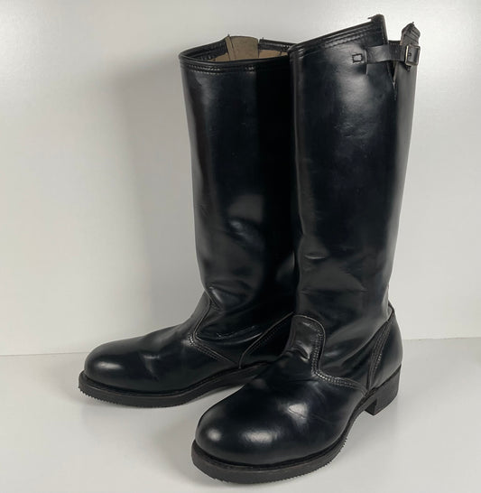 Vintage Harley Davidson Tall Patrol Boots | Glossy | Engineer | Men’s 11