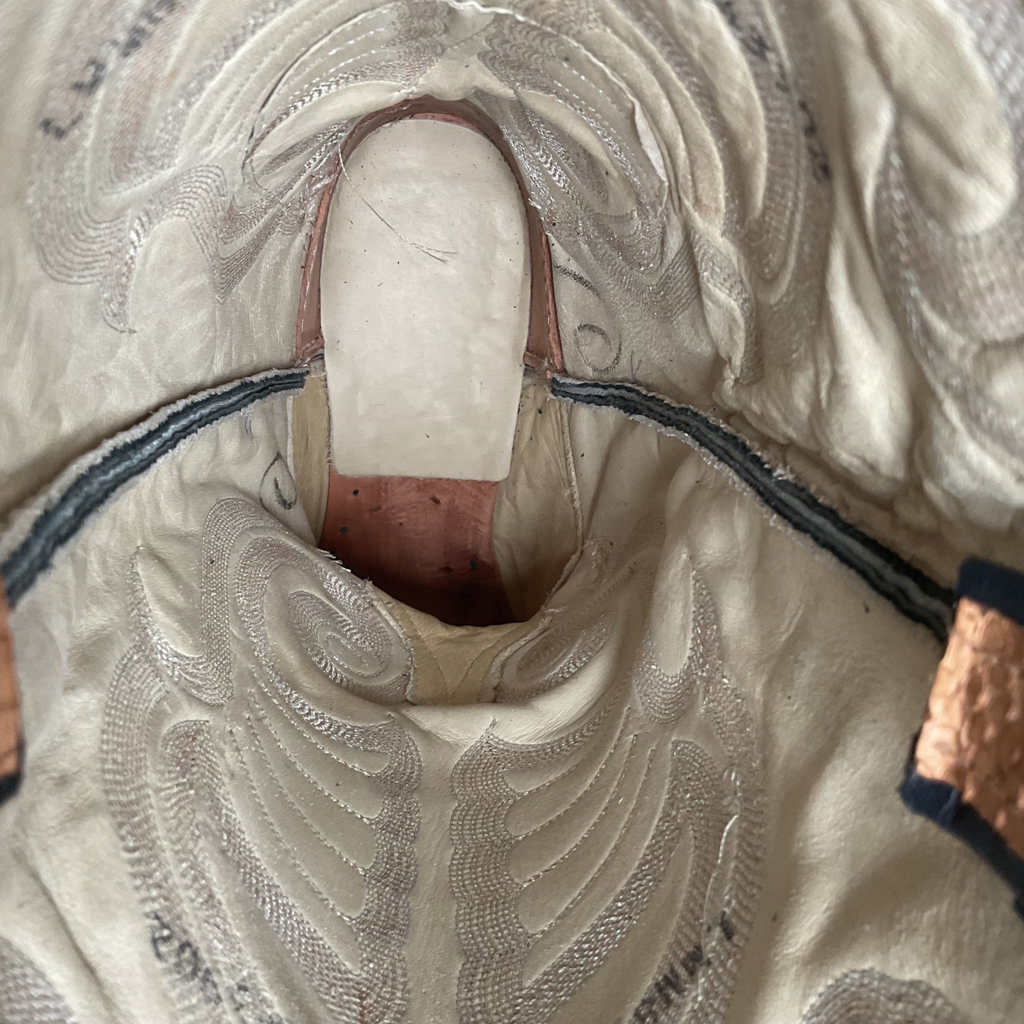 Vintage Larry Mahan Snakeskin Cowboy Boots | Exotic | Narrow | Men’s 11 B