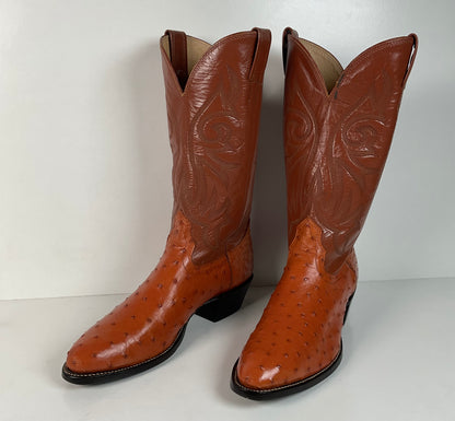 Vintage Nocona Full Quill Ostrich | Exotic | USA Made | Men’s 9 D