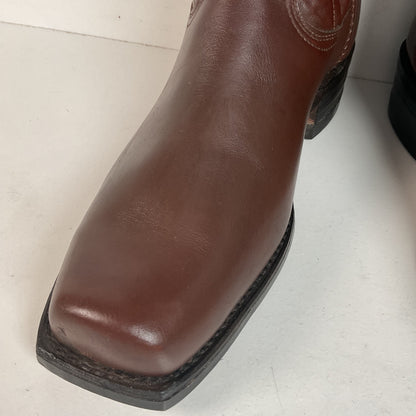 1970s Rodeo Chunky Campus Boots Men’s 9 D Cutter Toe USA Made