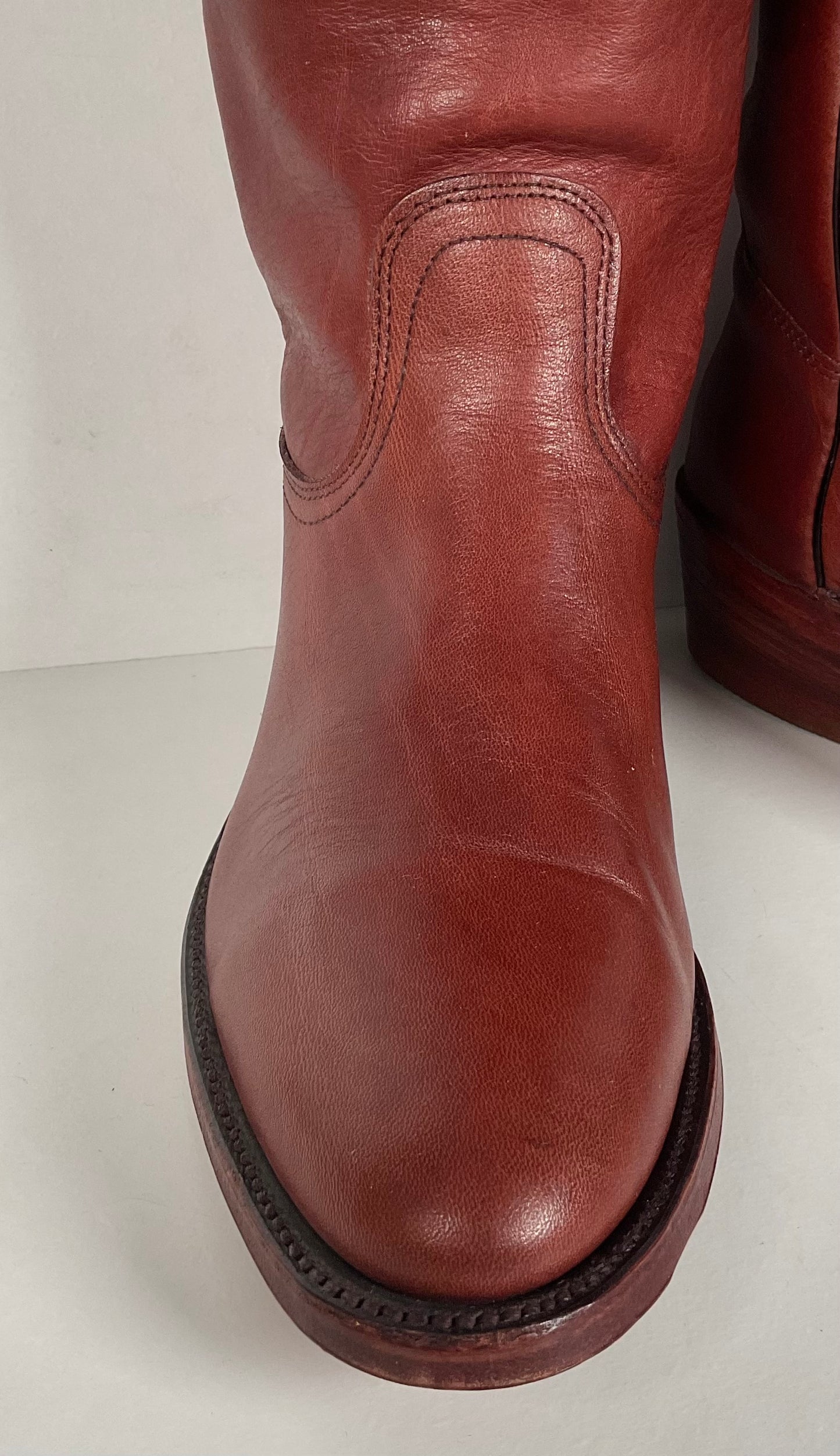 Vintage Frye Cowboy Boots | Chocolate Cow | USA Made | 1980s | Men’s 11 D
