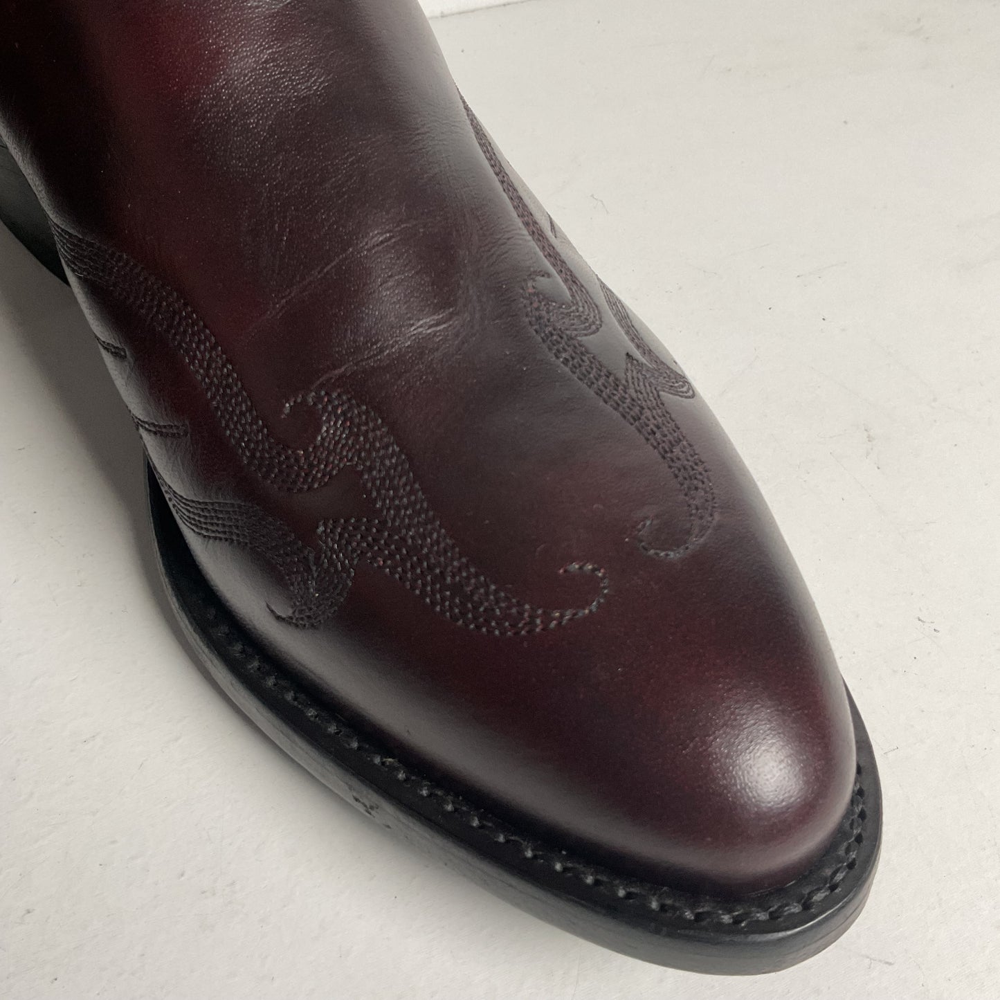 Vintage Tony Lama Cowboy Boots Men’s 9.5 D Black Cherry