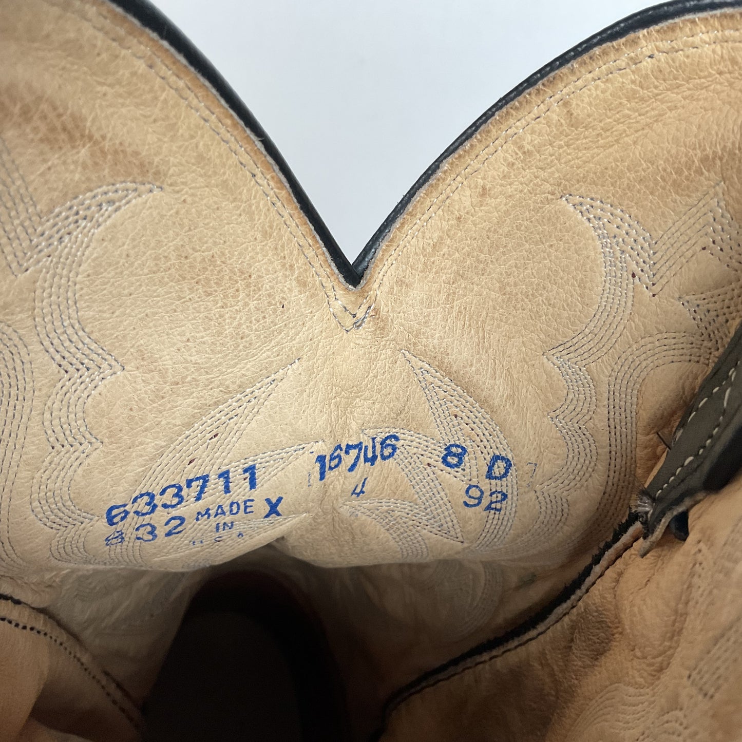 Vintage Dan Post Sueded Shoulder Cowboy Boots | USA Made | Men’s 8 D