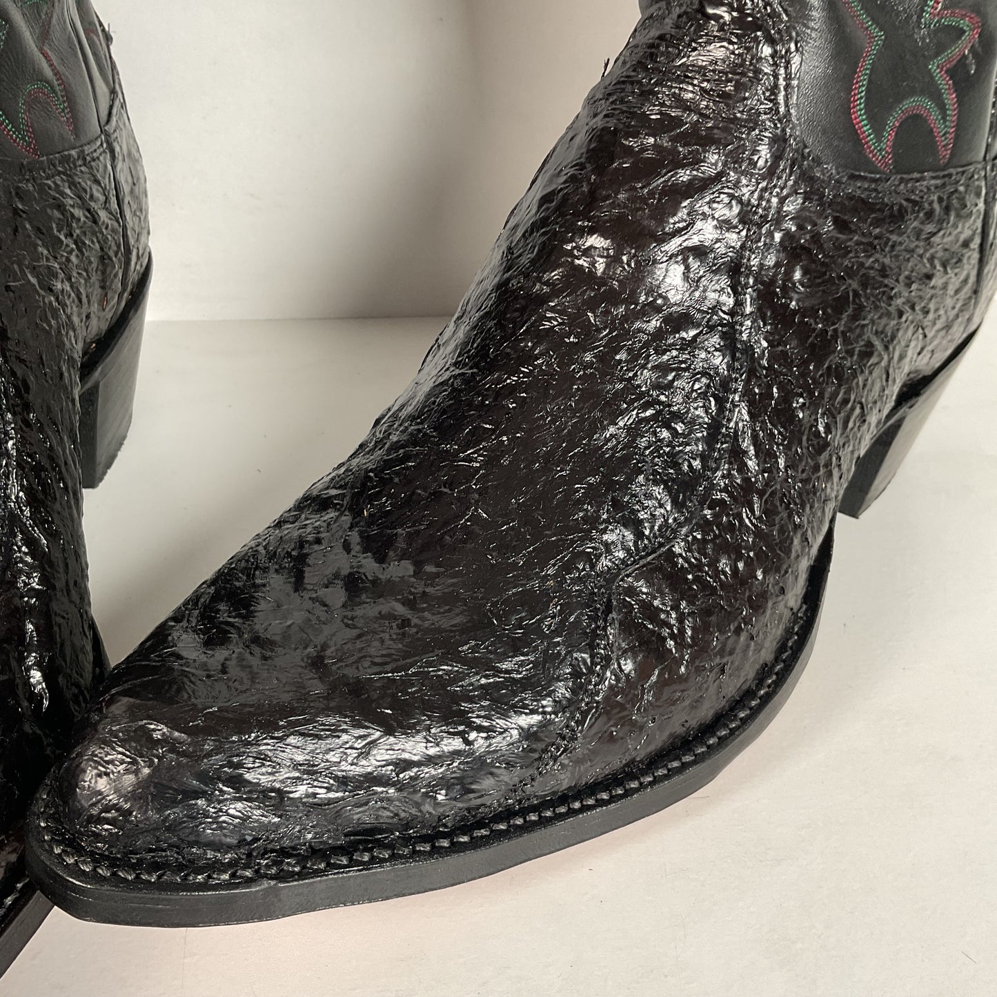 Vintage Olathe Sea Bass Cowboy Boots | Exotic | USA Made | 13 EE