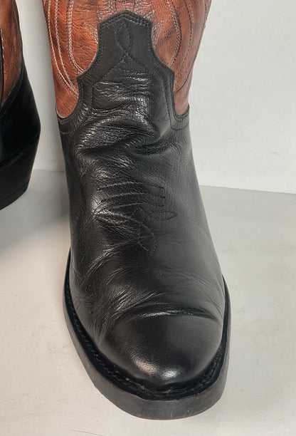 Pat Young Custom Bucket Cowboy Boots | Tooled Inlays | Women’s 7.5