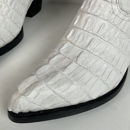 Los Altos Cowboy Boots | Crocodile Caiman Tail | Exotic | Men’s 7 EE | Women’s 8