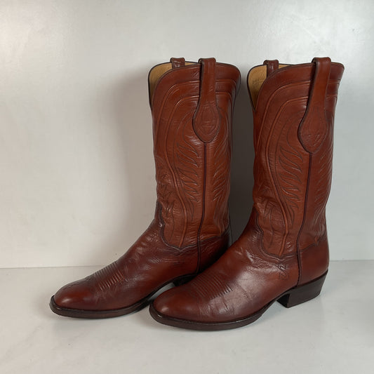 Vintage T.O. Stanley Goat Seville Cowboy Boots 10.5 D Recraft