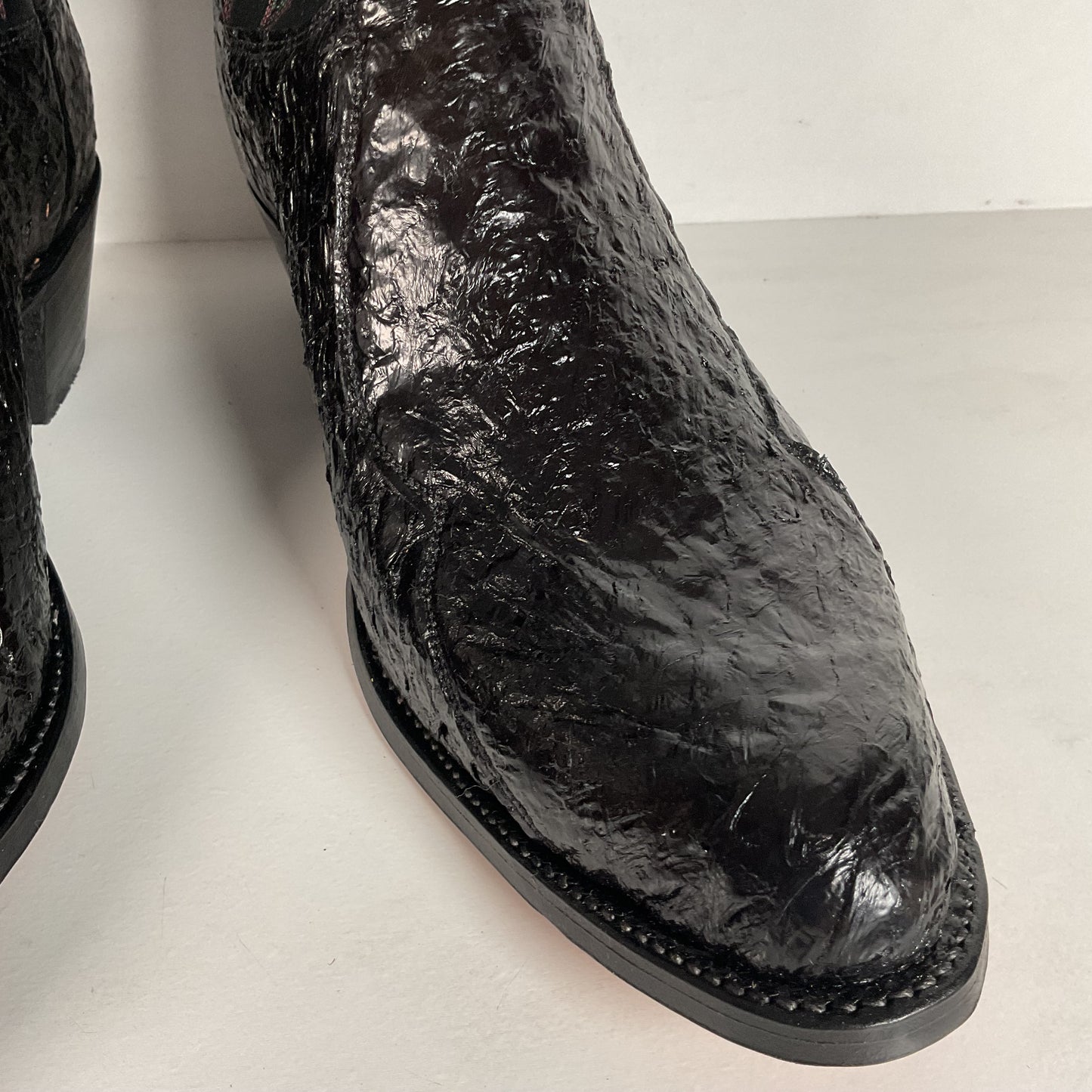 Vintage Olathe Sea Bass Cowboy Boots | Exotic | USA Made | 13 EE