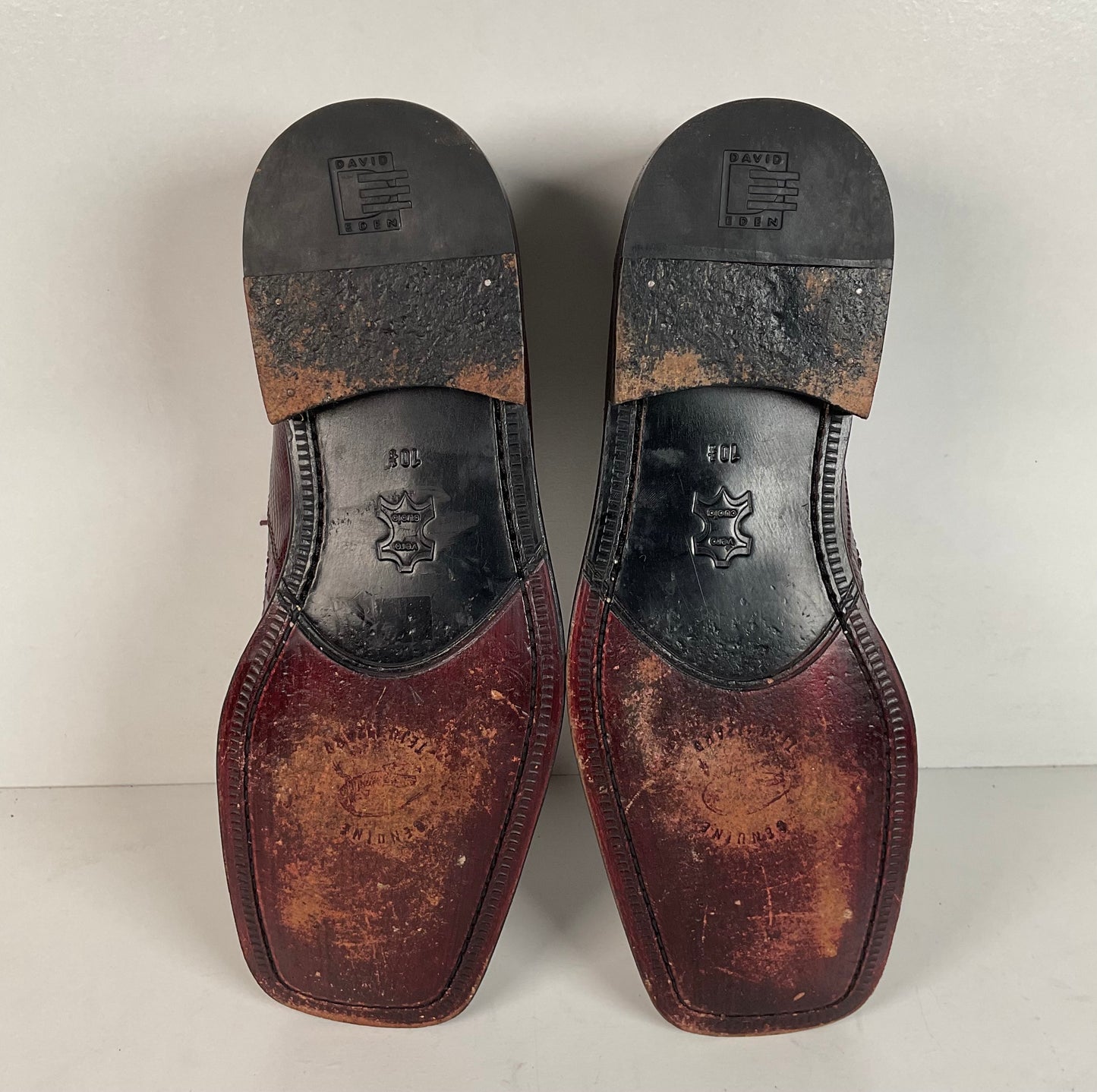 David Eden Teju Lizard Derby Shoes | Wine Red | Men’s 10.5