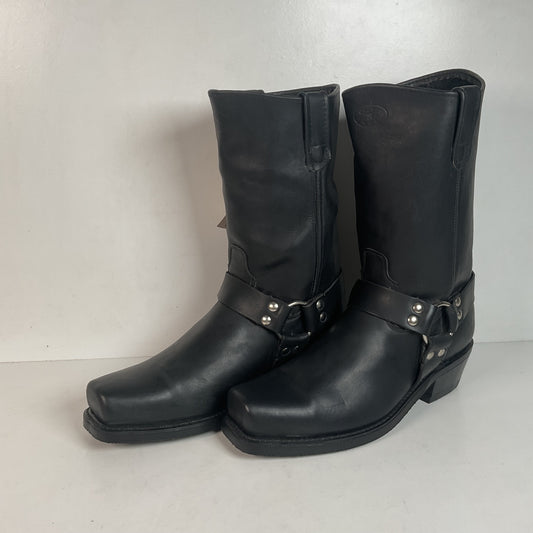 Double Tuff Harness Motorcycle Boots 11 D USA Made Black Oiled
