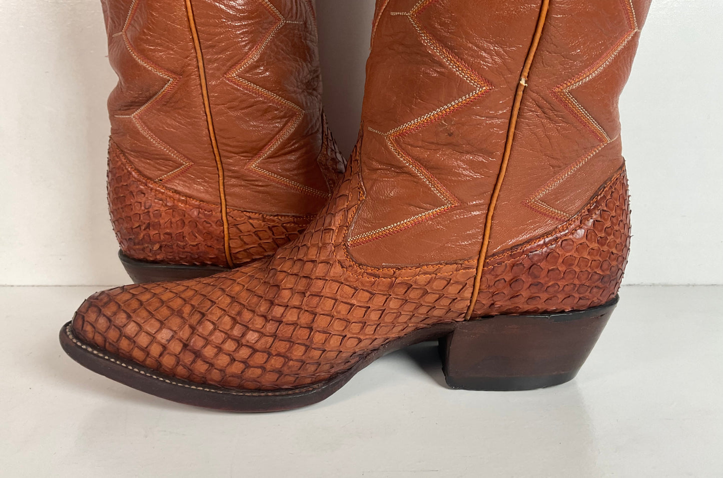 Exotic Anaconda Snakeskin Cowboy Boots Mexico 28.5 | US Men’s 10.5