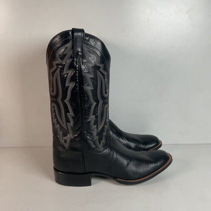 Vintage Panhandle Slim Teju Lizard Cowboy Boots 11 D Hand Crafted Original Box