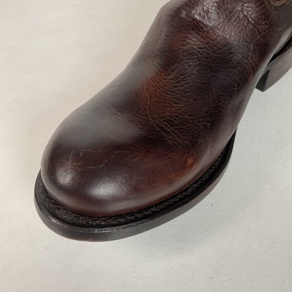 J.B. Dillon Western Riding Boots | Triple Buckle | Tooled | Women’s 8 B