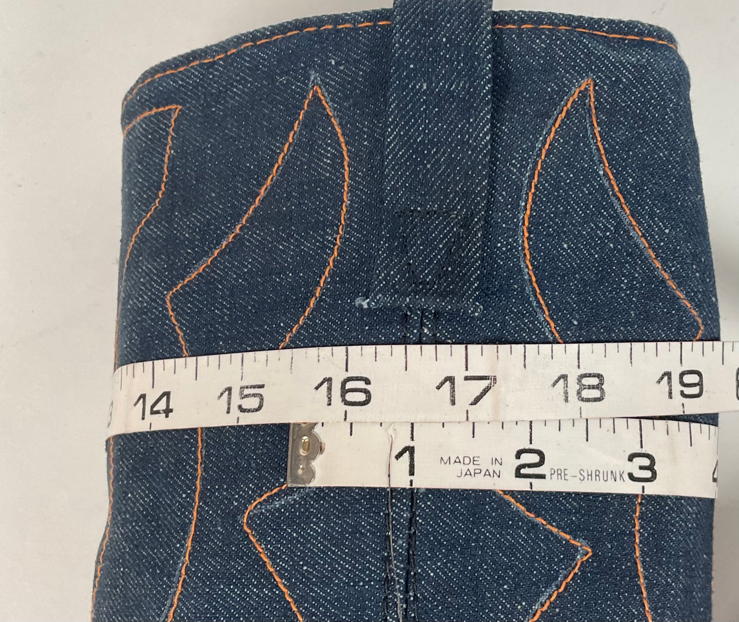 Vintage Blue Jean Denim Cowboy Boots | USA Made | 1970s | Men’s 11 D