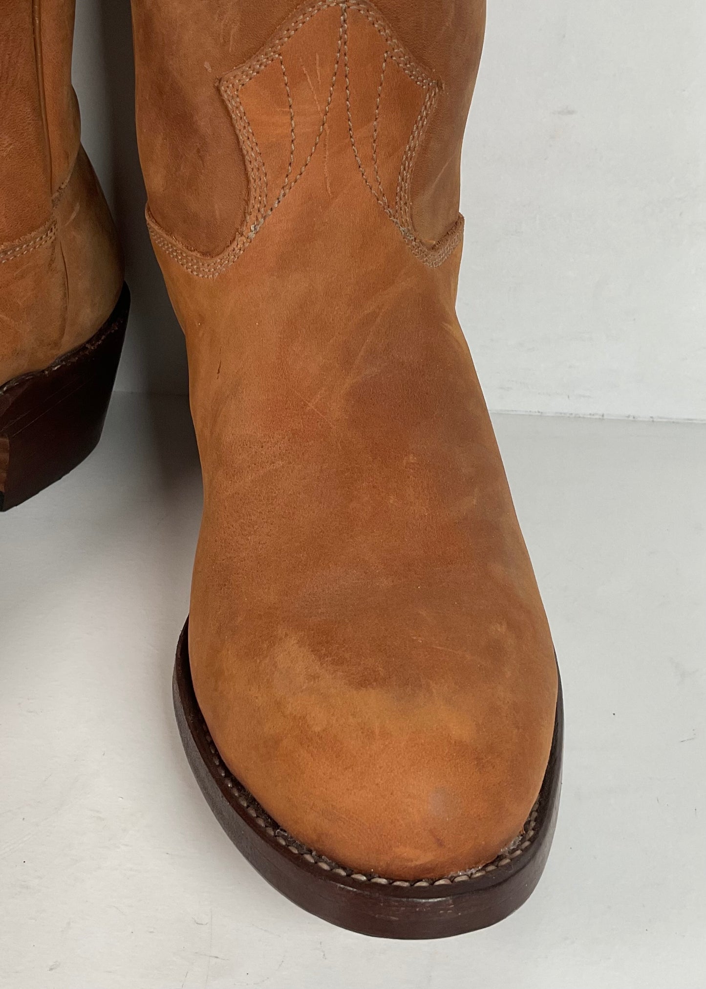 Stewart Fine Handmade Cowboy Boots | Nubuck | Custom | Men’s 6 EE | Women’s ￼7