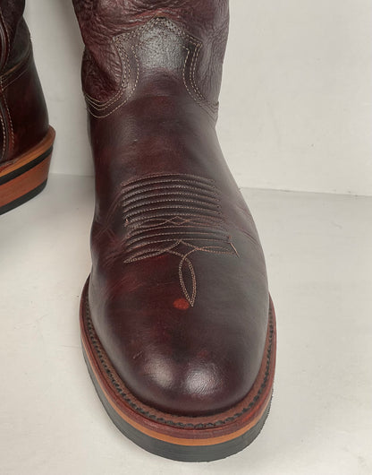 Chippewa Corbel Wellington Cowboy Boots | USA Made | Briar Pitstop | 14 D