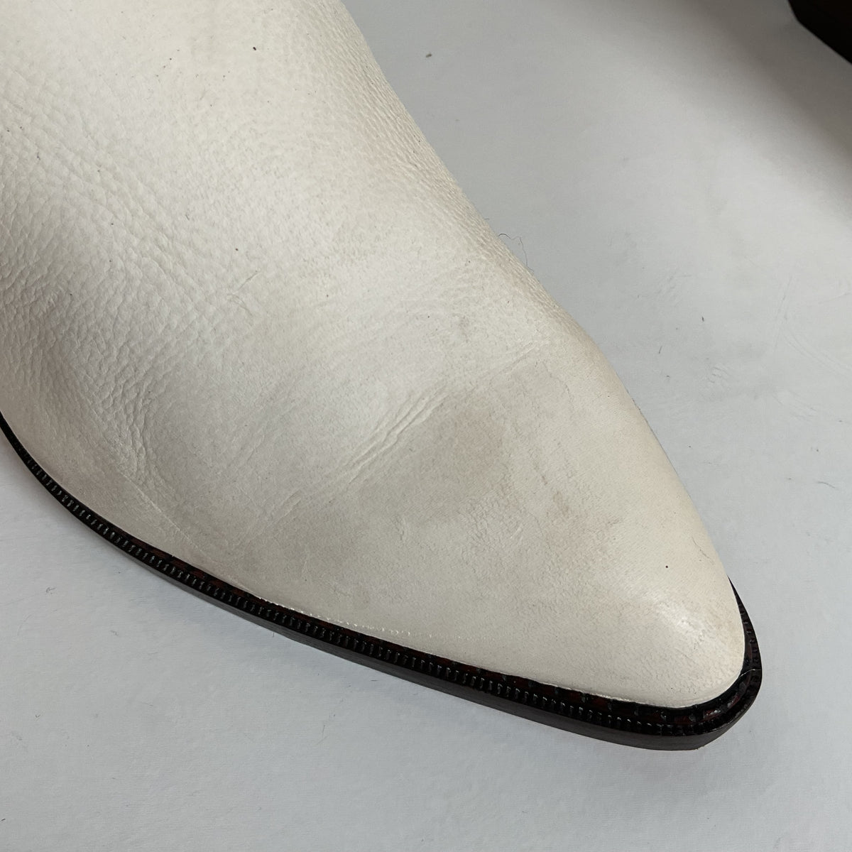 Vintage Zodiac Native Fringe Cowgirl Boots | USA Made | White | Women’s 9 M