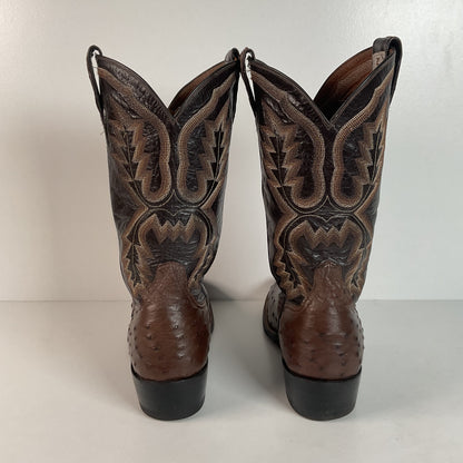 Mercedes Fort Worth Ostrich Quill Cowboy Boots | Custom | Exotic | Men’s 10