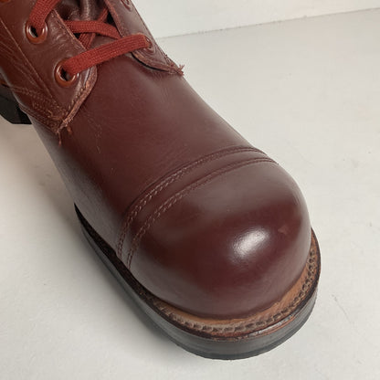 Vintage Vietnam War Brown Jump Boots 11 N (Narrow) Cap Toe Paratrooper