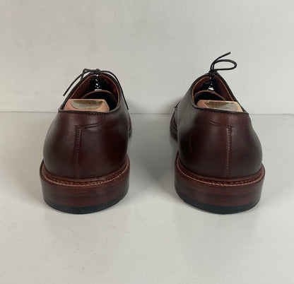 Alden for J. Crew Derby Blucher Shoes 12 D Cigar Brown