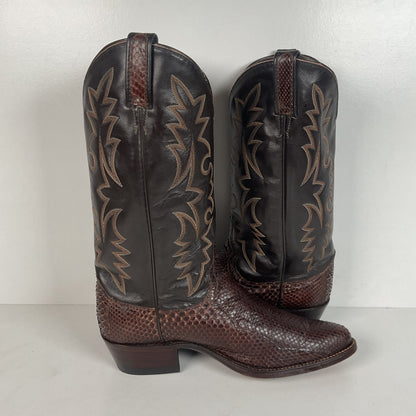 Vintage Dan Post Snakeksin Cowboy Boots | Exotic | USA Made | Men’s 9.5 D