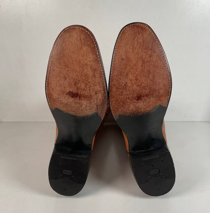 Rios Of Mercedes Smooth Ostrich Cowboy Boots 13 B Exotic USA Made