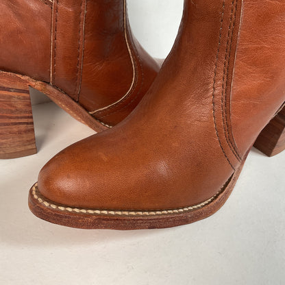 1970s Frye Mustang Riding Boots 6 B Black Label USA Made