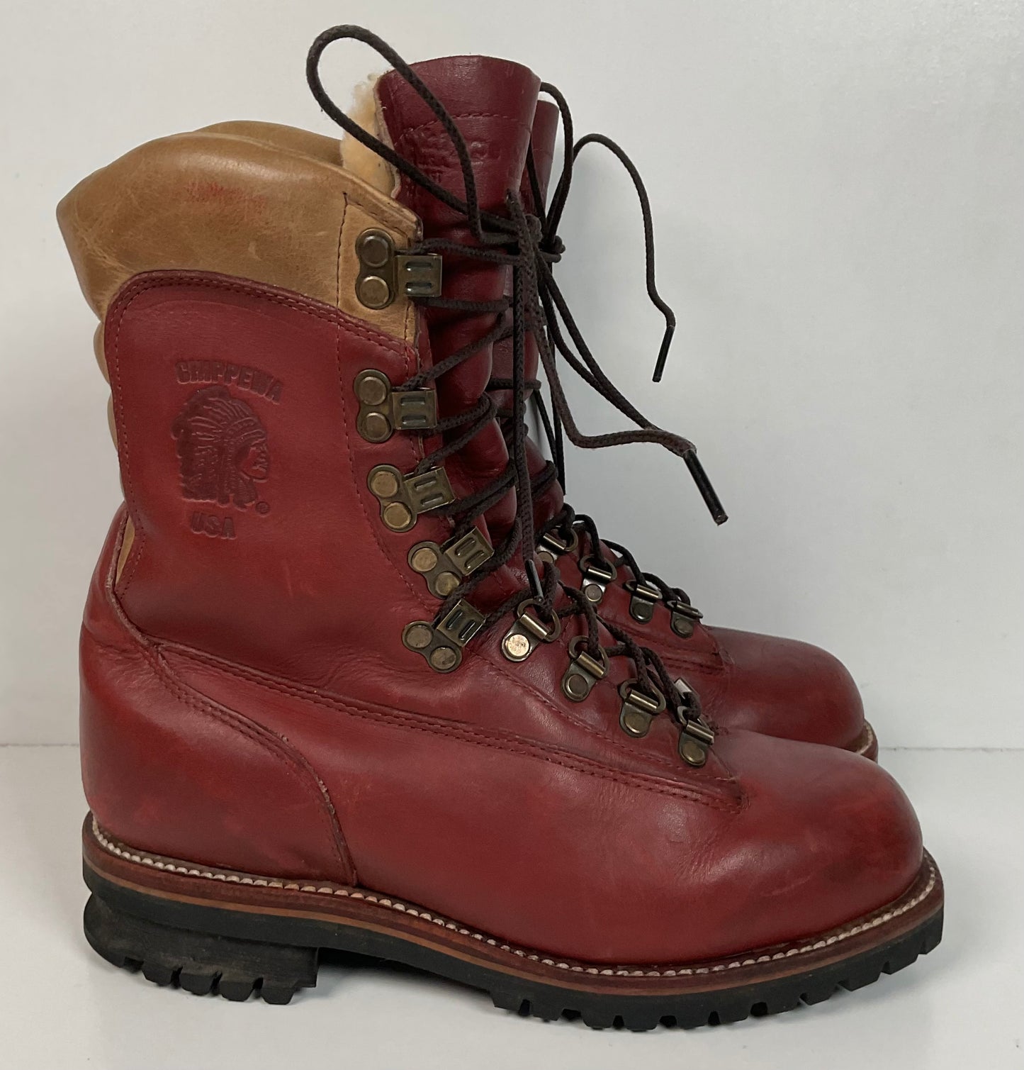 Chippewa Kush N Kollar Shearling Mountaineering Boots Men’s 6.5 E | 7.5 Women’s