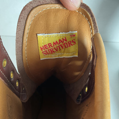 Vintage Herman Survivors’ Moc Toe Boots | USA Made | Men’s 7 | Women’s 8