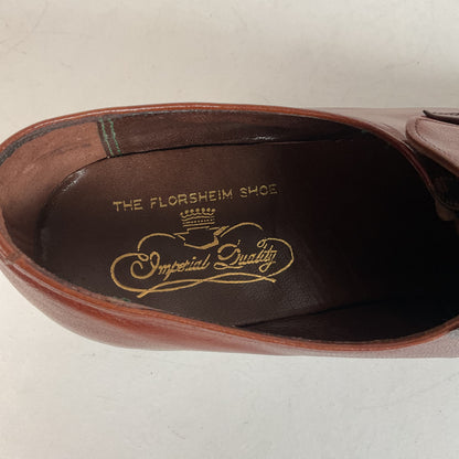 Vintage Florsheim Imperial Horsebit Loafers 9 C Burnished Brown