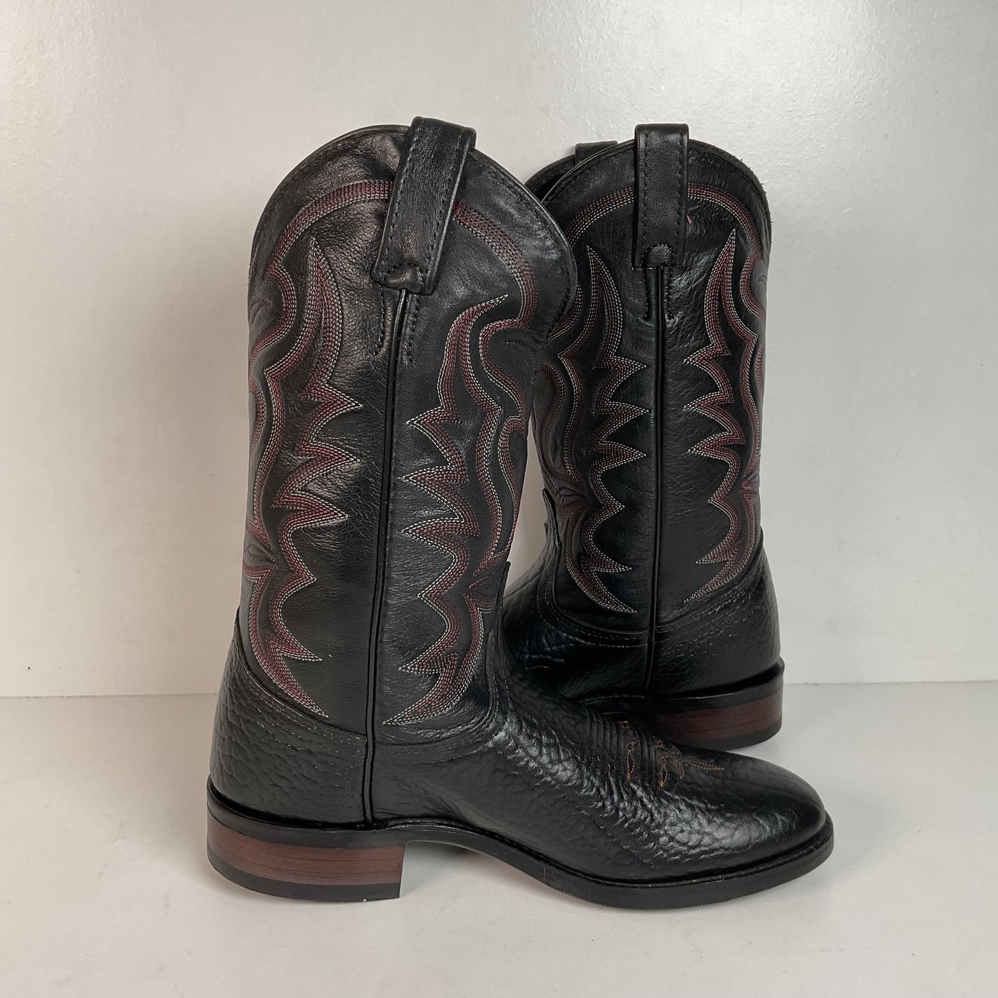 Vintage J. Chisholm Bullhide Cowboy Boots 9 D USA Made Original Box