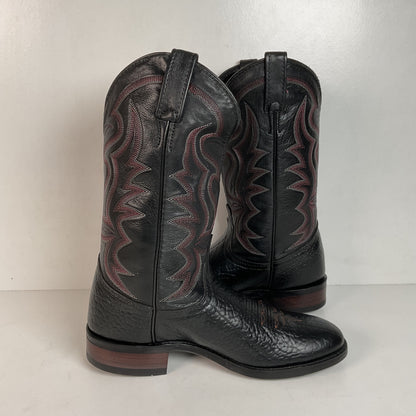 Vintage J. Chisholm Bullhide Cowboy Boots 9 D USA Made Original Box