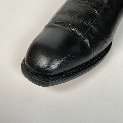 Lucchese San Antonio Exotic Eel Cowboy Boots 9 B Vintage French Toe