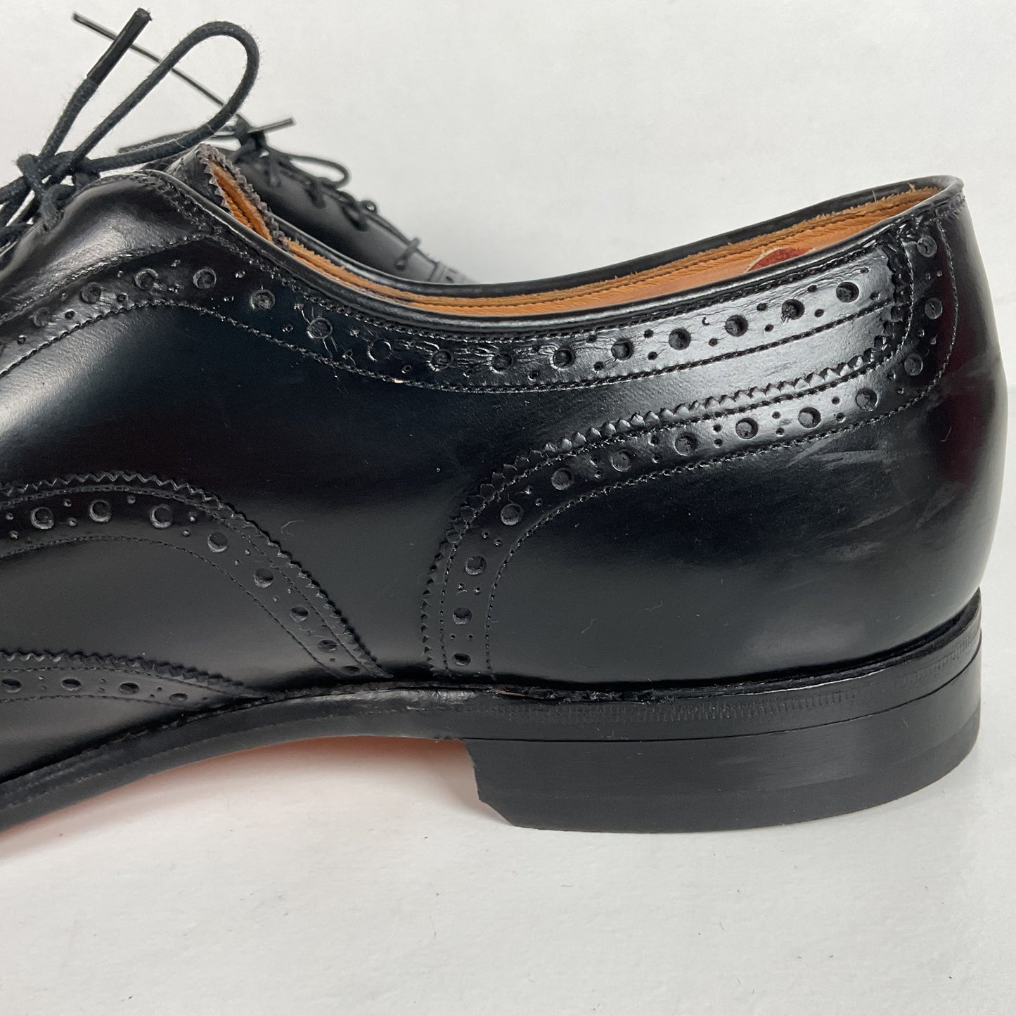 Vintage Johnston Murphy Oxford Shoes | USA Made | Classic Black | Men’s 12 D