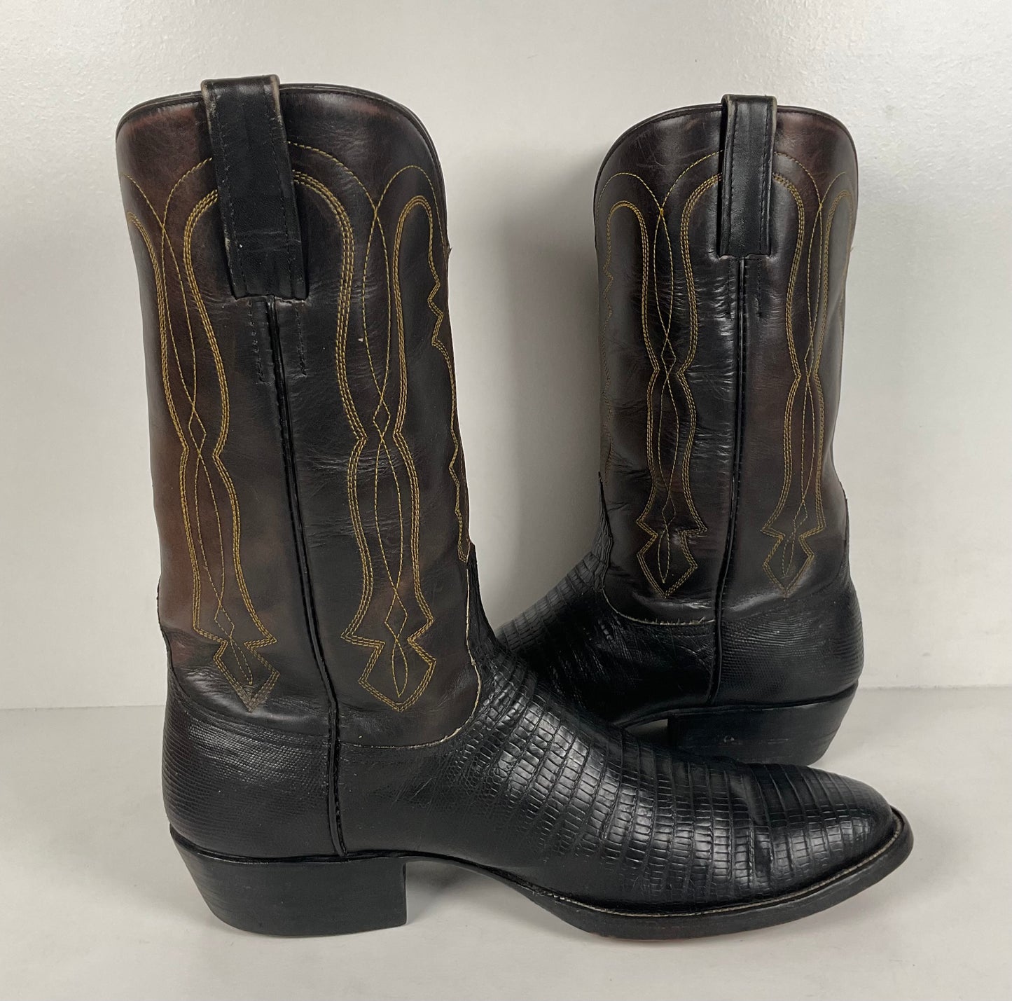 Vintage Rocky Carroll Cowboy Boots | Teju Lizard | Custom | Men’s 10