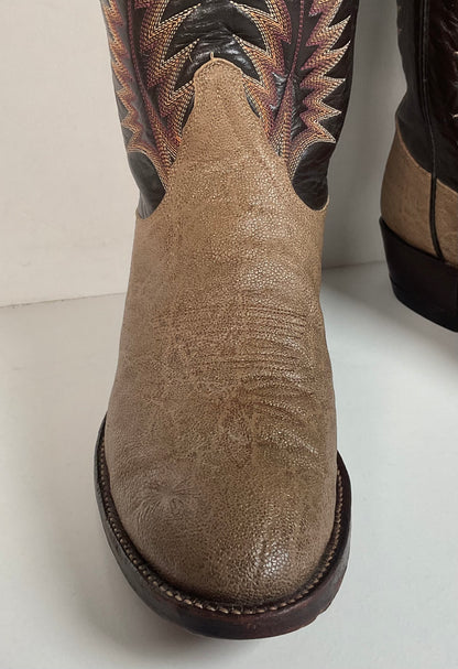 Vintage Tony Lama Elephant Cowboy Boots | Exotic | Gold Label | Men’s 9 D