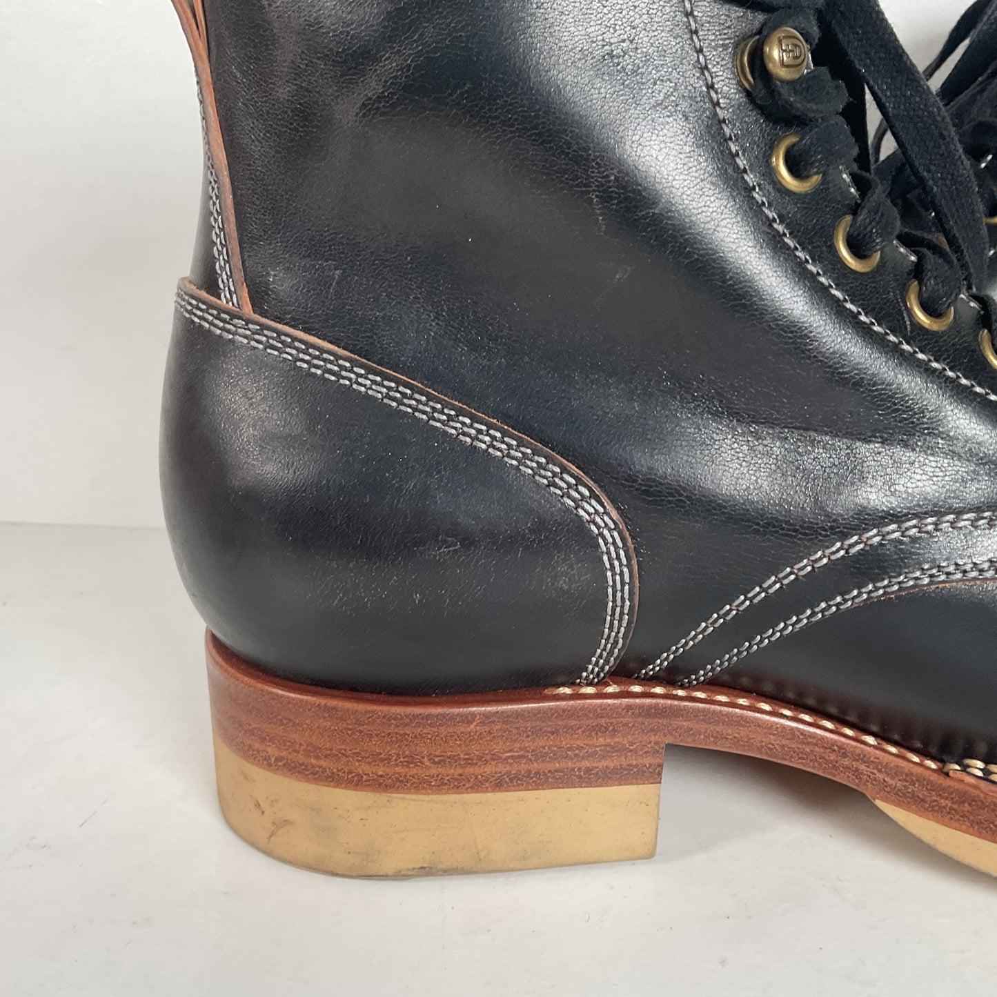 Flame Panda Cap Toe Boots | Lace Up | Custom | Men’s 9.5