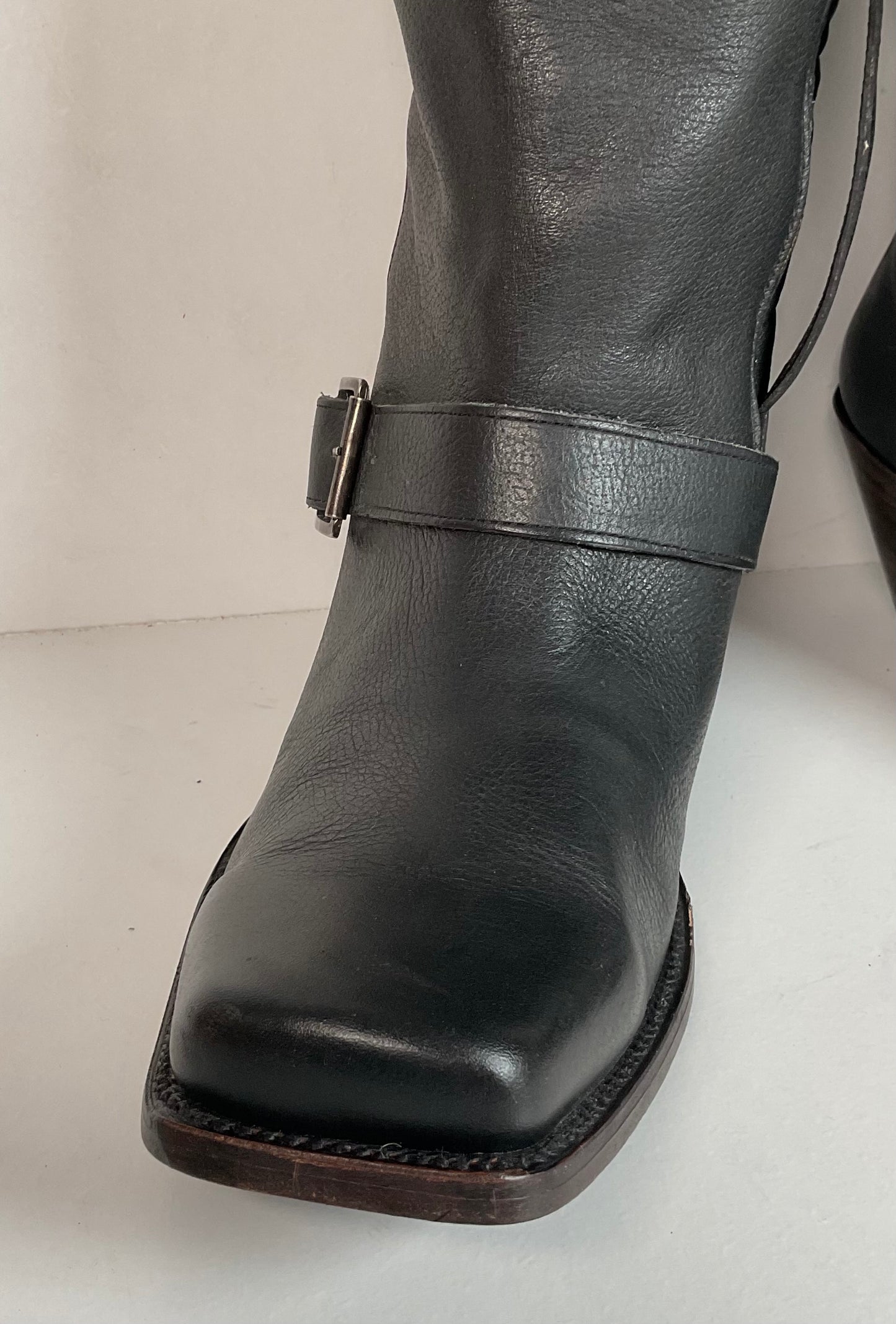 John Fluevog Tall Harness Biker Boots Men’s 9 | Women’s 11 Believe
