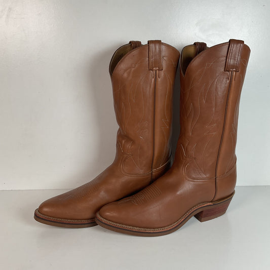 Tony Lama Retan Leather Cowboy Boots 13 A Oil-Resist Gold Label