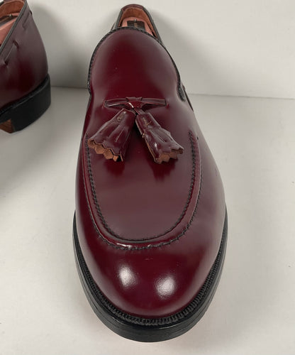 Vintage Allen Edmonds Saratoga Tassel Loafers | Burgundy Calf | Men’s 10 B