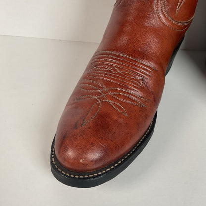 Vintage Tony Lama Cowboy Boots | Chocolate Cow | Men’s 7.5 C | Women’s 8.5