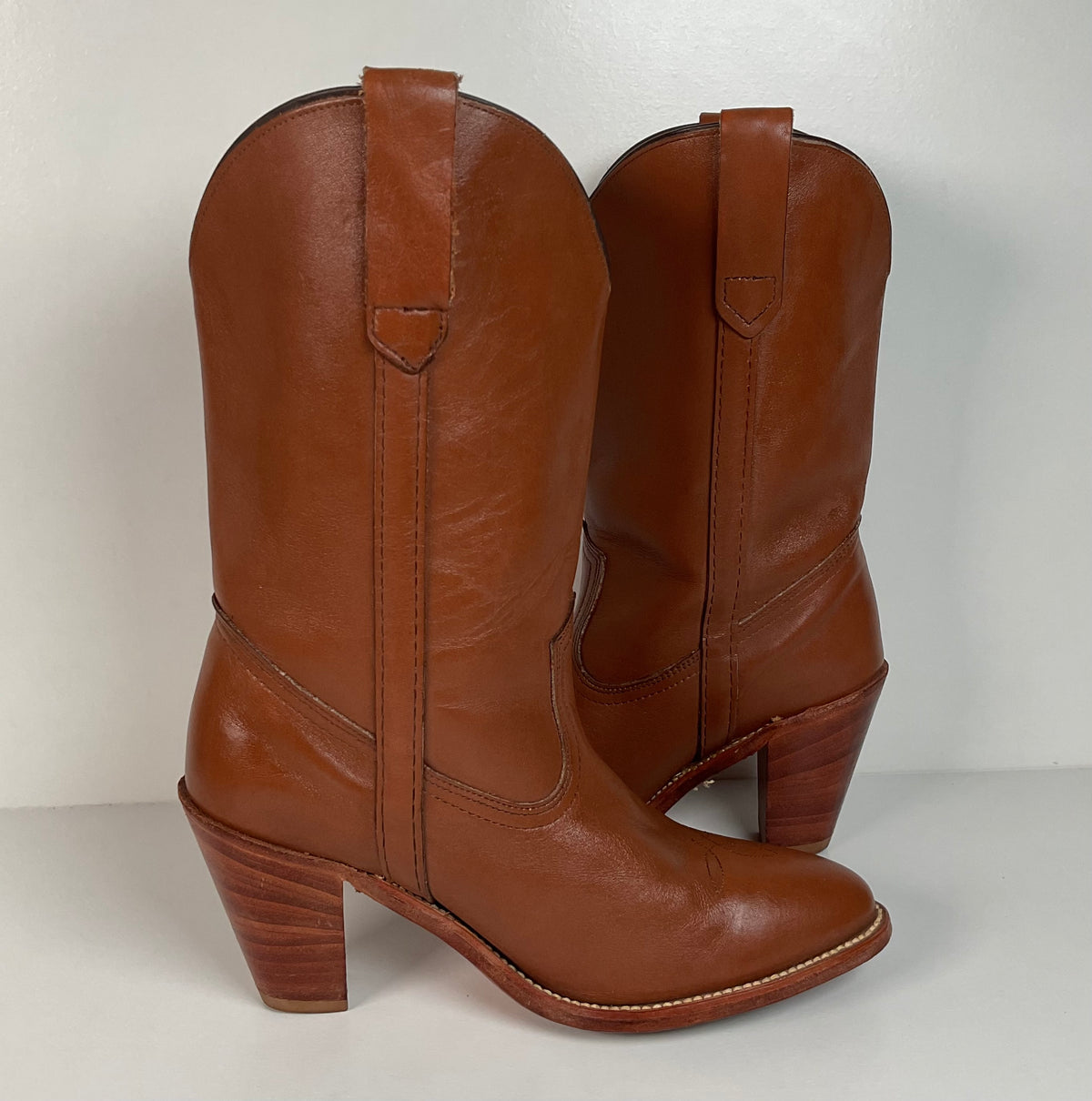 Vintage Frye Cowgirl Boots | USA Made | Brown | Women’s 9 B